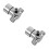 2Pièces Valve Mélangeuse Eau Chaude Froide Aluminium Durable Argent 10