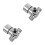2Pièces Valve Mélangeuse Eau Chaude Froide Aluminium Durable Argent 6
