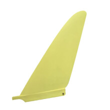 Tavola da Surf Pinna da 10 Pollici Pinne Centrali Paddle Board Longboard Pinne Singole Accessori Sportivi da Surf Giallo