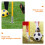 1Ensemble Support De De Football Argenté En Métal 6