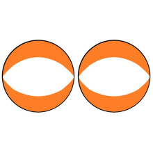 Orange Kayak Sail Paddle, Downwind Sail Kit Kayak Downwind Sail Portable Folding Sail