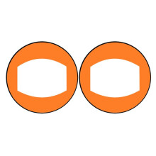 Orangefarbenes Kajak-Segel Aus PVC für Paddleboards, Kajak-Downwind-Segel, Paddleboard-Förmiges Segel