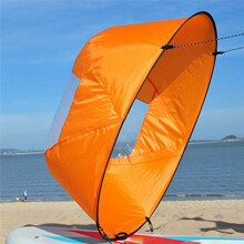 Vela para Kayak Naranja, Tabla de Remo de Pvc, Vela para Kayak, Vela A Favor del Viento, Tabla de Remo con Forma de Vela