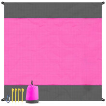Tapis Imperméable et Résistant à L'Humidité de Camping en Plein Air Rose Rouge, Tapis de Plage de Pelouse Pliable, Tapis de Pique-Nique