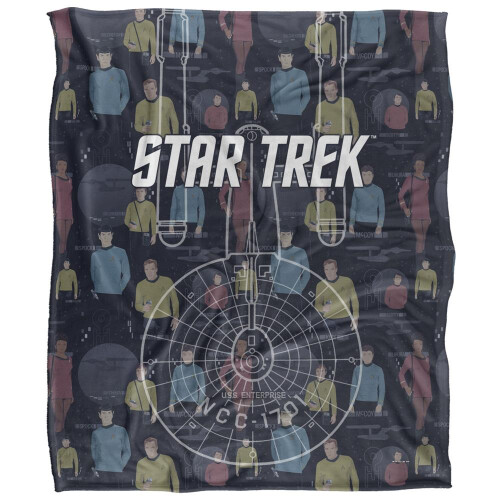 Star Trek Star Trek Enterprise Silky Crew Supersoft Blanket