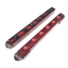 1 Set Billiard Wood Rack Wall Mounted Hanging 6 Cue Stick for Snooker Cue Space Saving Holder Snooker Accessories