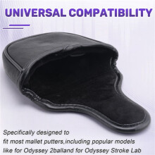 Putter Cover Headcover Mallet Putter Cover Magnetic Club Protective Case Fits Gift for Men Golfer