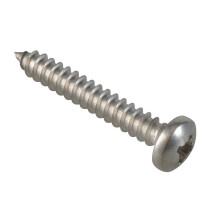 Forgefix Self-tapping Screws, Pozi, Pan Head, A2 Stainless Steel