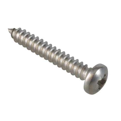 Forgefix Forgefix Self-tapping Screws, Pozi, Pan Head, A2 Stainless Steel