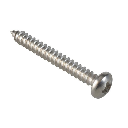 Forgefix Forgefix Self-tapping Screws, Pozi, Pan Head, A2 Stainless Steel