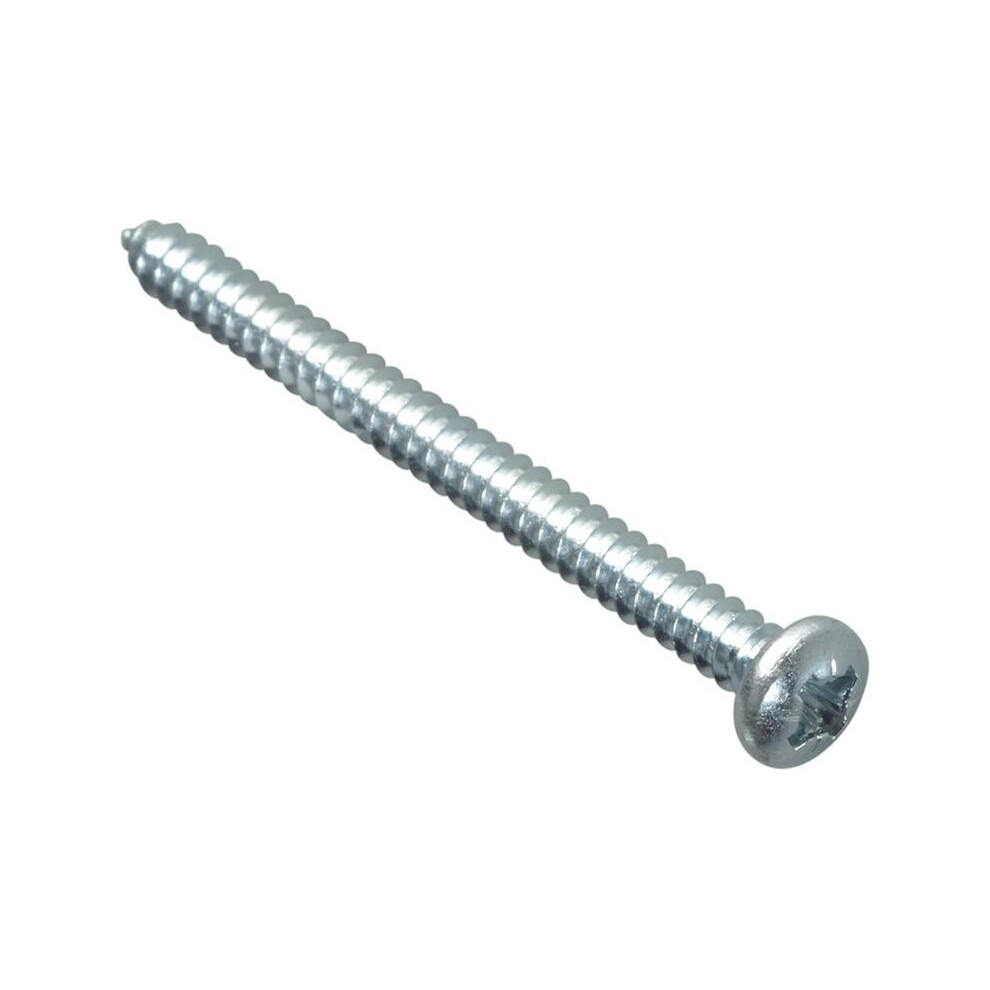 Forgefix Self-Tapping Screw, Pozi Compatible Pan Head, Zp, Forgepack