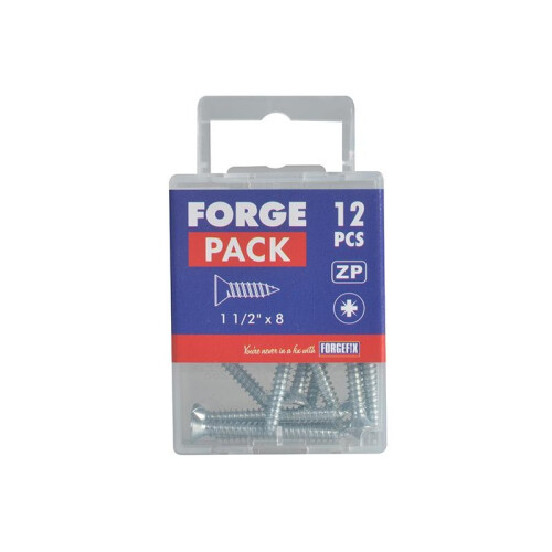 Forgefix Forgefix Self-tapping Screw, Pozi Compatible Pan Head, Zp, Forgepack 2