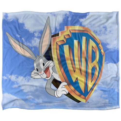 Warner Bros Warner Bros Vault Silky Logo Bugs Bunny Supersoft Blanket