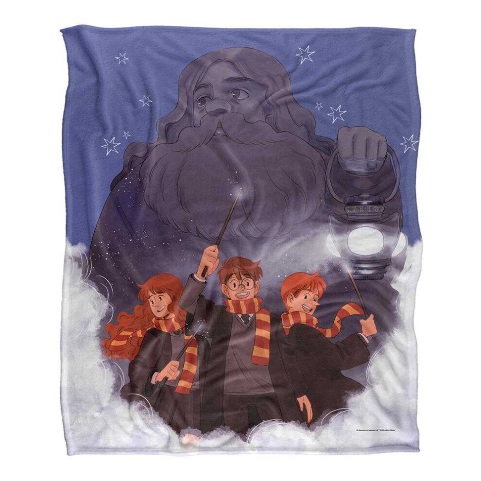 Harry Potter Silky Supersoft Blanket Multicoloured