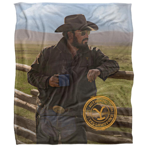 Yellowstone Yellowstone Silky Coffee Rip Wheeler Supersoft Blanket