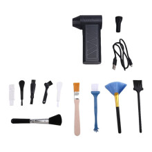 Air Blower with Extra Nozzle and Brush Turbo Jet Fan Wind Electric Blower Blowing Dust Dryer