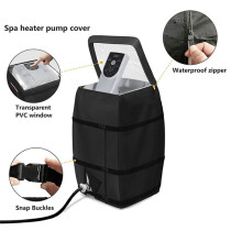 Hot Tub Spa Heater Pump Cover with Transparent PVC Top Window for Multiple Hot Tub Spa Heater Pump