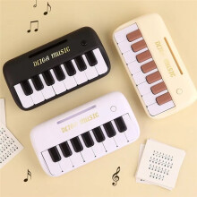 Electric Keyboard Kids Puzzle Early Education Electronic Piano Toy Teaching Musical Instrument for Girl Boy White