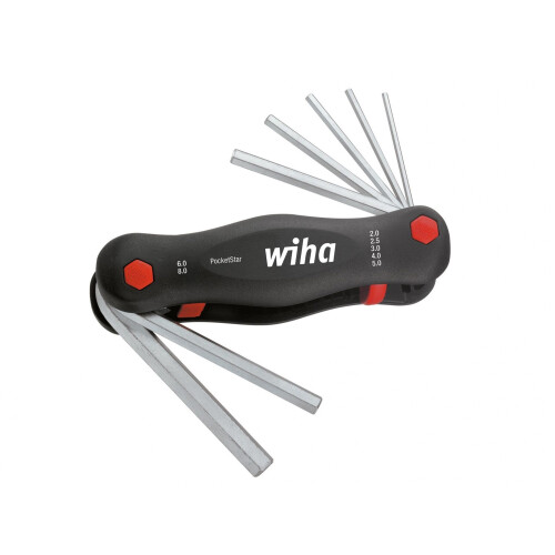Wiha Wiha Pocketstar Hex Key Set, 7 Piece (2-8mm)