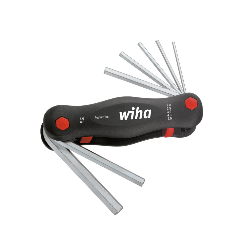 Wiha Pocketstar Hex Key Set, 7 Piece (2-8Mm)