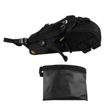 Rhinowalk Bolsa Trasera para Bicicleta Mejorada, Bolsa para Sillín de Bicicleta, 14 L, Impermeable, para Viajes de Larga Distancia, Color Negro.