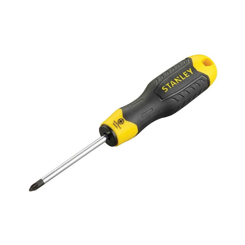 Stanley Hand Tools Cushion Grip Screwdriver, Pozidriv 5063750510033
