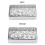 2 St. Humbuckerskydd för Bleckblåsgitarr med Elegant Blommönster i Metall för Elgitarr 3