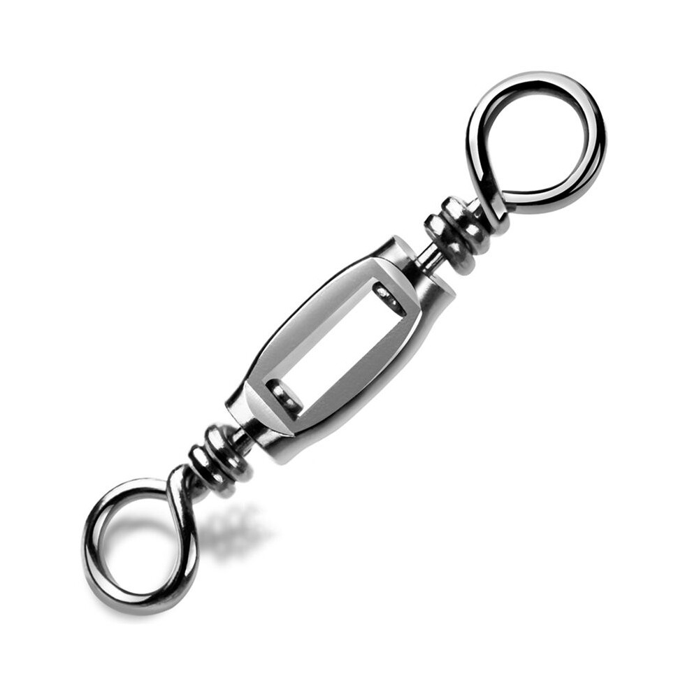 15Pcs Fishing Swivel Heavy Duty Stainless Steel Swivels Saltwater Fishing Connector Terminal Tackle Size 7 6031417125301