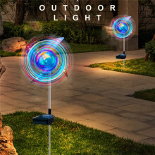 4Pcs Solar Power Windmill Light Outdoor Garden Decoration 32 LED Light Garden Landscape Lights Waterproof Night Light