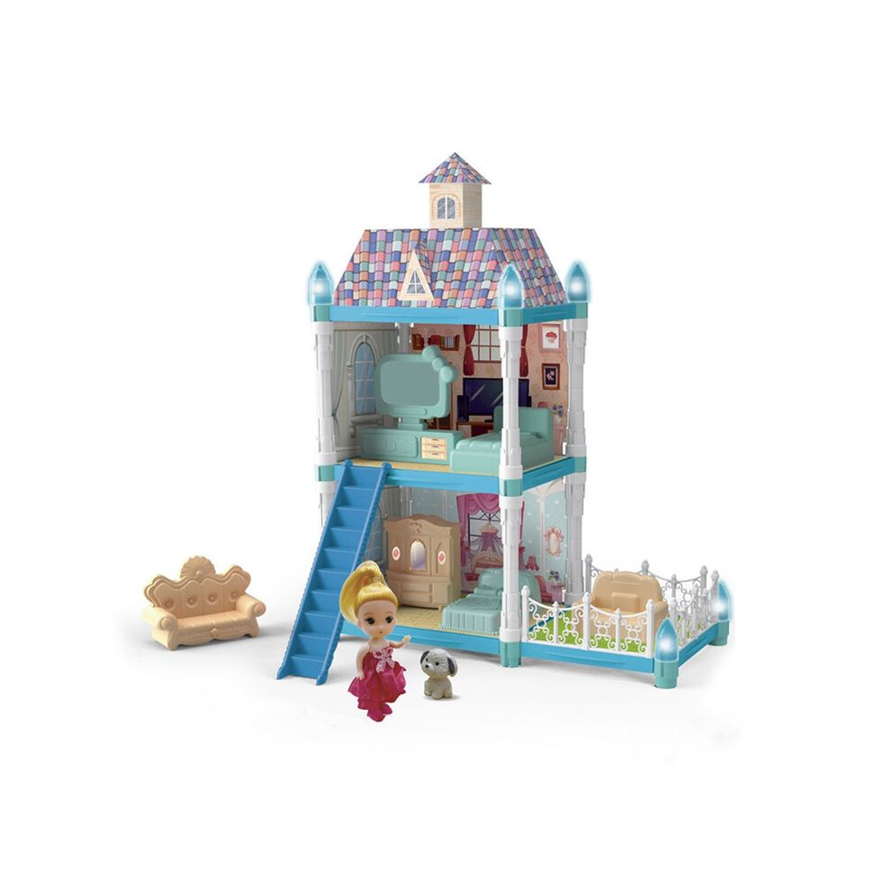 Tauoh House Doll Children's House Villa House Girl Princess Gift Box Castle Toy Diy Game Gift 556-66