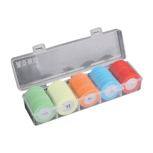 Fichas en Caja para Sala de Ajedrez, Póquer, Entretenimiento, Fichas, Monedas, Mahjong, Naipes, Fichas de Entretenimiento 1.2.5.10.20