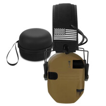 Protezione Elettronica 'Udito Amplificazione del Suono Cuffie Antirumore Cuffie Antirumore Professionali Sport All'Aria Aperta Cachi