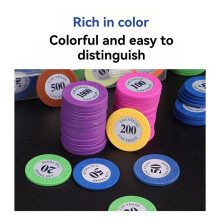 Boxed Chips Chess Room Poker Entertainment Chip Coin Mahjong, Playing Cards, Entertainment Chips 1.2.5.10.20