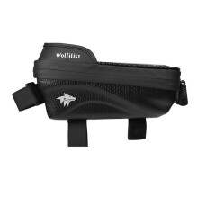 WOLFILIST Waterproof Bike Bag with Sun-Visor - Frame Bag with Sensitive Touch Screen Phone Holder, Bicycle Accessories