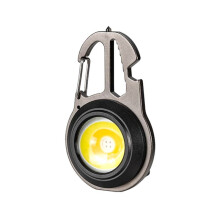 Portable LED Keychain Flashlight Rechargeable Work Light Outdoor Camping Light Pocket Wrench Screwdriver