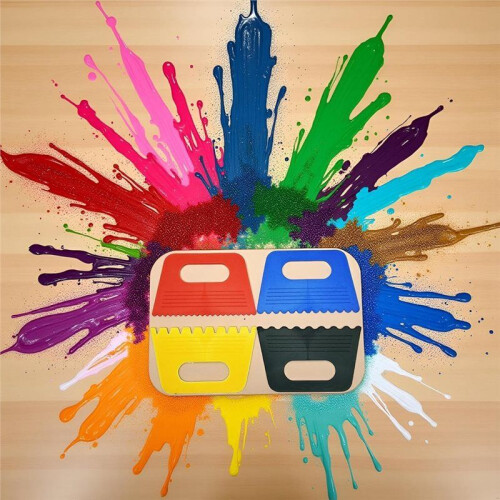 Professional Art Scrape Tool Set - 4 Colors for DIY Painting, Plaster Work, and Textured Effects