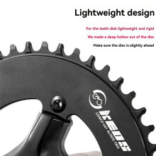 KEOS for High-End Closed Disc R7100 R8100 R9200 Road Car Single-Disc Positive and Negative Tooth Disc 110BCD