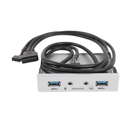 USB 3.0 Front Panel Fast Data Transfer Floppy Bay Drive Front Panel 3.5 Inch HD Sound Interface Easy Setup