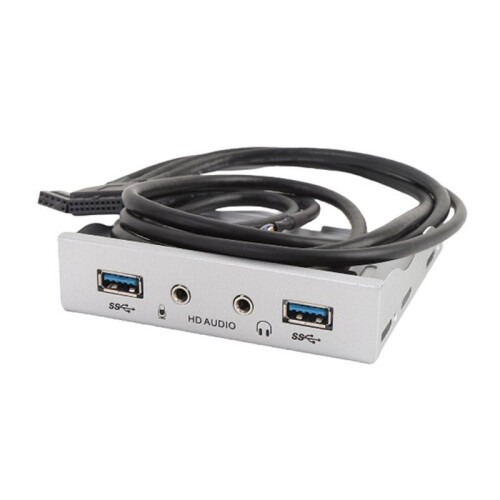 USB 3.0 Front Panel Fast Data Transfer Floppy Bay Drive Front Panel 3.5 Inch HD Sound Interface Easy Setup 1