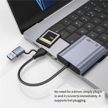 CFexpress Type-A Reader  Dual-Slot Memory Card 10Gbps USB 3.2 Gen 2 Type A CFexpress Adapter CFE/SD2.0