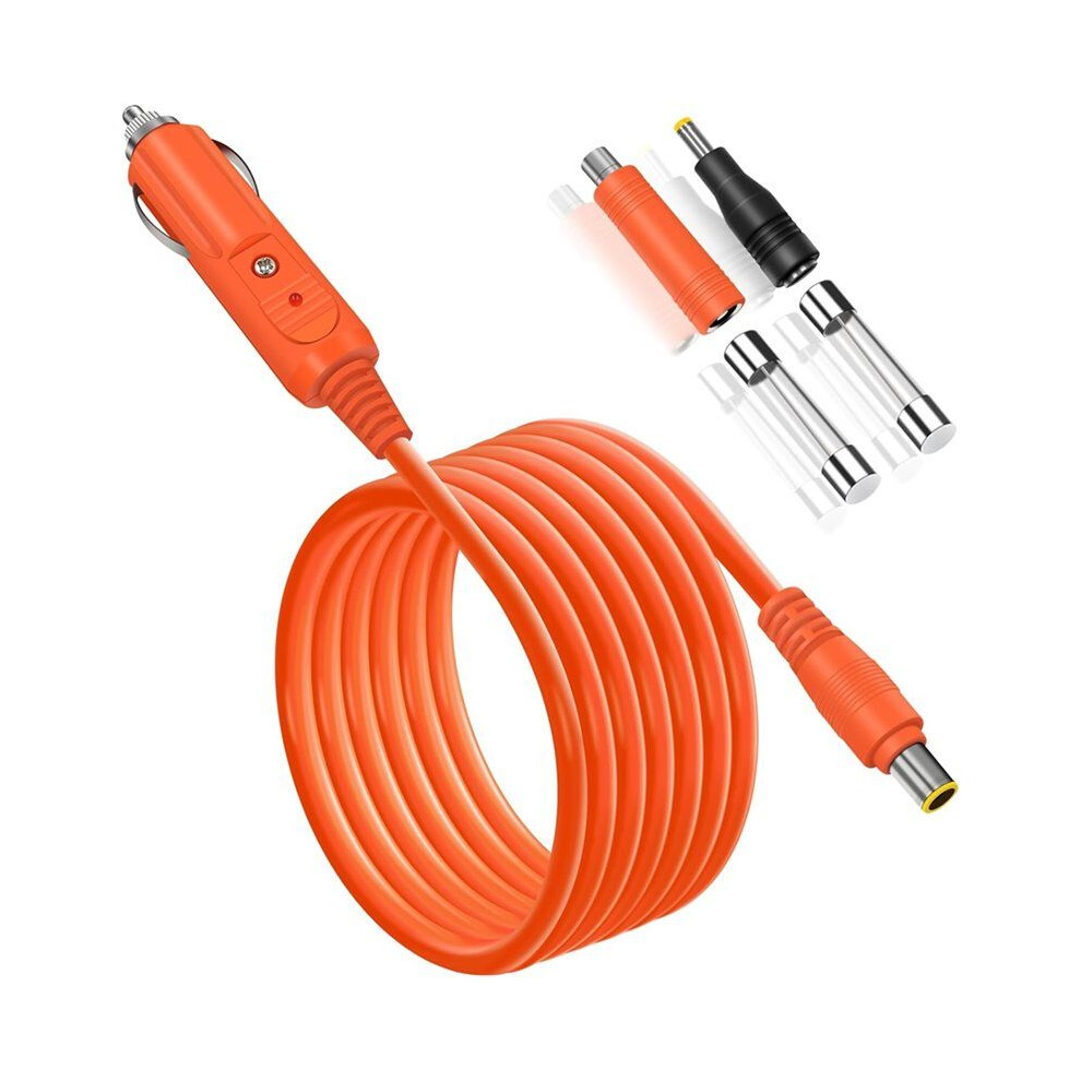 14AWG Car Charging Cable for Jackery Portable Power Station Explorer 3000 Cigarette Lighter Charger  Adapter Cord 2m