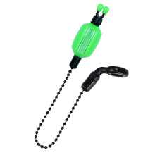 1 Alarma de Mordida para Pesca de Carpas, de Plástico Transparente con Clips de Seguridad para Línea, Accesorios de Pesca de Carpas, Color Verde.