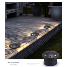 2 Side Outdoor Recessed Underground Lamp 3W Floor Landscape Lighting Waterporrf LED Garden Light Spotlights AC85-265V