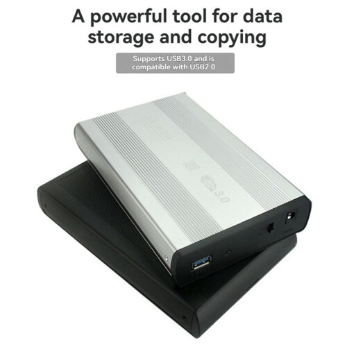 Caixa para HDD de 3,5 Polegadas USB 3.0 para  Gabinete para Disco Rígido Externo Adaptador para Leitor de Disco Rígido de Alta Velocidade Plugue 2