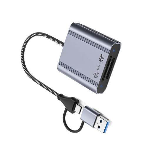 CFexpress Type-A Reader  Dual-Slot Memory Card 10Gbps USB 3.2 Gen 2 Type A CFexpress Adapter CFE/SD2.0 1
