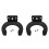 2 Pcs Universal Wireless Microphone Hook Holder Stands Wall Hanger Rack Clip Clamp Brackets Wall Mounted 1