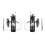 2Pcs Drum Strap Rack Metal Mounting Rack with Screws Drum Strap Adapter Repair Replacement Accessory 2