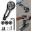 Bicycle Handlebar Computer Holder, Bike Stopwatch Mount, Speedometer Support - Adjustable Alloy Black 3
