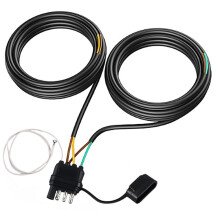 26FT Trailer Wiring Harness Kit, 4 Pin 5 Wire Trailer Wiring Harness,for Tail Lights, Brake Lights and Turn Signals