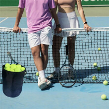 Versatile Sports  Bag with Adjustable Strap for Tennis, Pickleball, Pingpong, Baseball - Portable Mesh Basket